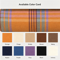 Tissu tissé en stock usine, teint en fil, à carreaux, extensible TR, épais et respirant, 220 GSM, largeur 57/58 pouces, 98% polyester 2% élasthanne
