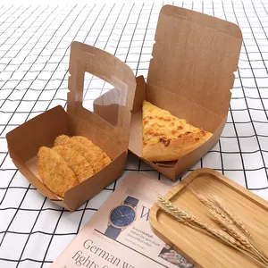 Offre Spéciale personnalisé imprimé Kraft déjeuner repas boîtes alimentaires jetables Restaurant emporter conteneurs avec conception articulée pour Sushi sucre - Product Image 3
