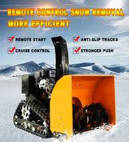Souffleuse à neige autotractée télécommandée sans fil, robot autonome puissant à chenilles, diesel, pour maison, faible consommation d'énergie