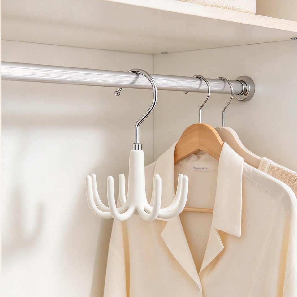 Custom Closet Racks Wholesale Custom 8 Hooks Metal Rack Hats Belt Hanger Organizer with ...
