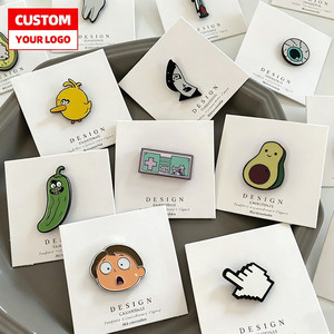 Backing Card Funny <strong>Cute</strong> Design Hard Soft Enameled Metal Wholesale Lapel <strong>Pins</strong> Badges Anime Custom Cartoon Enamel <strong>Pins</strong> - Product Image 1