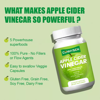 Capsules de vinaigre de cidre de pomme de qualité supérieure à haute puissance Vitamine C Aide à soutenir la santé des articulations et des muscles Capsule Supplément de santé