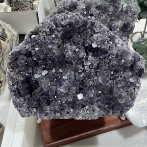 Di alta qualità verde naturale Fluorite campione minerale grezzo <span class=keywords><strong>blu</strong></span> <span class=keywords><strong>viola</strong></span> Fluorite pietre di cristallo per la decorazione domestica - Product Image 6