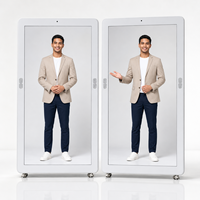 Afficheur numérique holographique 3D tactile de 86 pouces pour l'intérieur, animation pour les magasins de détail, utilisation commerciale, AI, écran LCD transparent Holobox
