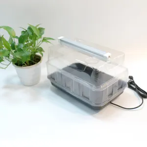 24 Cells Plants Propagation Tray With Dome And Light Heating Trays For Plants With PET Lid Seed Starter Tray OEM /ODM Available