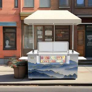 New Good Price Aluminum 220V Ice Cream Truck Mobile <strong>Cart</strong> with Freezer and GPS Tracking for Outdoor <strong>Food</strong> Shops - Product Image 5