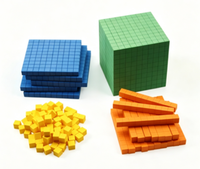 Blocs de base décimales personnalisables en EVA souple de 1 cm, imprimés et lavables, pour l'apprentissage de la valeur des chiffres