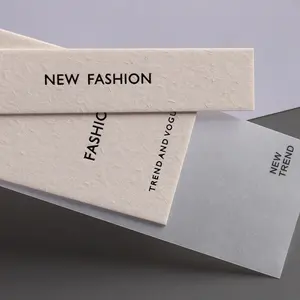 Lujo personalizado colgante etiqueta gratis eslingas especiales Swing producto de papel de etiquetas para la ropa de la ropa