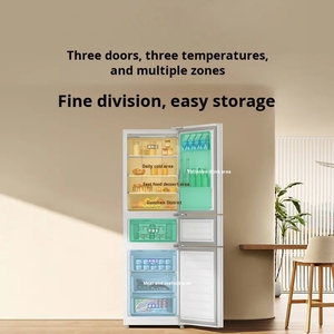 Réfrigérateur intelligent domestique Mijia 271L Ice Feather White à trois portes, ultra-fin, double inverter, No Frost - Product Image 3