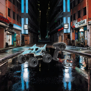 Bigsmartfish 1/18 <span class=keywords><strong>Mini</strong></span> <span class=keywords><strong>LMT</strong></span> Megalodon 4x4 RTR Auto de Carreras Eléctrico RC con Control de 3 Canales, Batería LiPo 2S, Cargador USB-C, Gris - Product Image 3