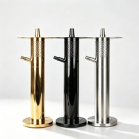 Chicha en acier inoxydable de haute qualité au design unique, technique miroir, portable, coffret cadeau de voyage, écologique