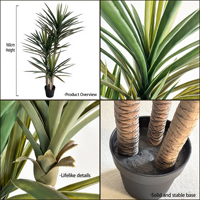 160cm Artificielle Sisal Plante Artificielle En Plastique Sisal Chanvre Agave Bonsaï Plante Faux Sisal Agave Plante pour Décoration