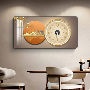 <span class=keywords><strong>Orologio</strong></span> da Parete Moderno in Cristallo e Porcellana, Decorazione Artistica per Ristorante, <span class=keywords><strong>Soggiorno</strong></span>, Casa, Silenzioso e Semplice - Product Image 3