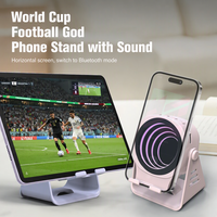 2026 Penyangga Ponsel Kreatif Baru Lintas Batas dengan Speaker Induksi Nirkabel dan LED RGB untuk 5.3 Multifungsi Desktop Malam Hari