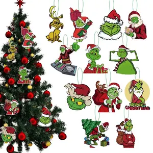 Wholesale Xmas Decorations Hanging Christmas Tree Tag Party Arts And Crafts Hanging Pendant Props