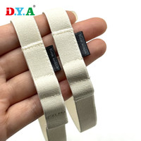 Support de stylo élastique tissé réglable OEM, sangle élastique pour stylo de carnet avec étiquette à coudre
