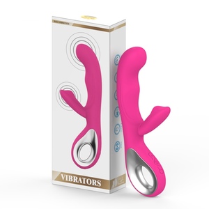 Không thấm nước Silicone g-spot Vibrator với động cơ kép USB điện kép kích thích âm vật đồ chơi tình dục cực khoái <span class=keywords><strong>Enhancer</strong></span> - Product Image 3