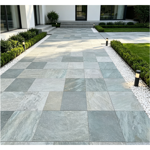 Piastrelle in <span class=keywords><strong>Ardesia</strong></span> Verde Grigia Economica dalla Cina per Pavimentazione Esterna e Giardino - Product Image 6