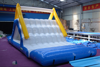 Ventes directes usine : Toboggan aquatique gonflable d'extérieur, équipement de parc aquatique, toboggan gonflable flottant pour piscine au sol