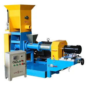 2 ton feed extruder fish feed pellet making machine feed puffing machine for fish, shrimp, turtle,loach, frog, dog, cat, bird,