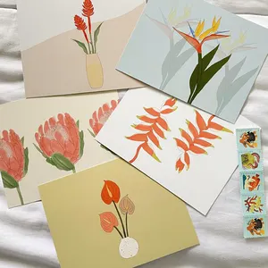 Высококачественные поздравительные открытки с индивидуальной печатью, открытки с благодарностью