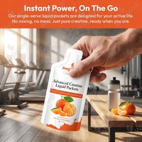 Aeglewell Liposomal Advanced Creatine Liquid Packets saveur mandarine vanille, supplément nutritionnel sportif pré et post-entraînement