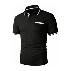 เสื้อยืดแขนสั้นผู้ชายคุณภาพสูง ผ้าฝ้าย 100% ระบายอากาศได้ดี เหมาะสำหรับเล่นกีฬาและสวมใส่ลำลองในฤดูร้อน  แบบถักลายพิมพ์  รับสกรีนโลโก้ - Product Image 1
