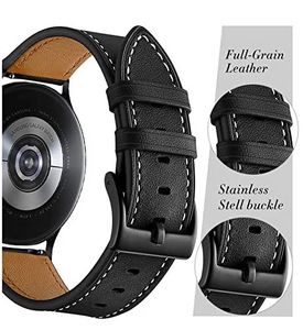 Correa de Reloj de Cuero Genuino de Liberación Rápida Upro de 18/20/22 mm para Reloj Samsung 7/6/4/5 Classic, Correa de Repuesto - Product Image 3