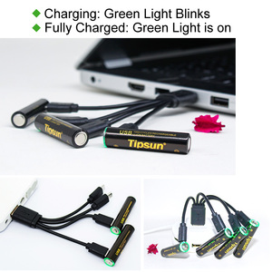 1.5v şarj edilebilir aaa usb pil lityum iyon bateria de litio - Product Image 3