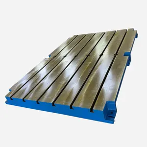 cast iron flat measurement table cast iron T-slot surface welding plates