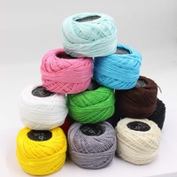 Set benang jahit katun 100% ", benang katun tenun celup warna-warni 12 buah kualitas tinggi