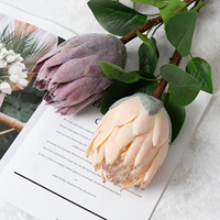 Fleurs artificielles en soie de qualité supérieure, grandes fleurs de Protea, décorations pour lieux de mariage, ornements pour salon, arrangements floraux