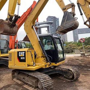 Machine de terrassement d'occasion CE certifiée, état impeccable, Cat307e, 7 tonnes, moteur, boîte de vitesses, faible consommation d'énergie - Product Image 1