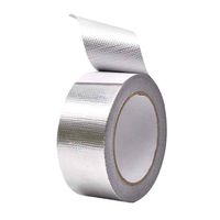 Ruban adhésif en aluminium ignifuge de 100 mm x 10 m, haute résistance, pour l'étanchéité des conduits HVAC, l'enroulement des tuyaux et l'isolation
