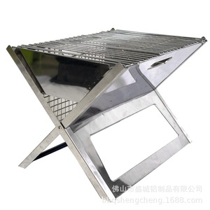 Portable Foldable Outdoor Barbecue <b>Grill</b> 34.6x45.5x32cm Camping BBQ Rack With Grilling <b>Mesh</b> <b>For</b> Picnic Use - Product Image 4