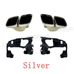 ท่อระบายไอเสียด้านหลังของรถยนต์, ท่อไอเสียสำหรับ Mercedes-Benz GLE53 GLE63 AMG W167 2020-2022ท่อไอเสียสี่ช่องสแตนเลส - Product Image 3