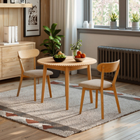 Ensemble table à manger et chaises en bois massif simple et moderne Table basse et table de réunion en bois naturel pour petit appartement