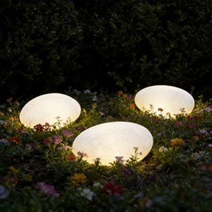 Lumière solaire d'extérieur pour chemin/mur/clôture, éclairage paysager, galets décoratifs, pierres lumineuses, lumière LED en forme de roche - Product Image 4