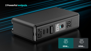 Batterie externe magnétique sans fil GaN 20000mAh Qi2.2 à deux ports USB-C avec câble intégré, <span class=keywords><strong>chargeur</strong></span> de voyage double usage - Product Image 5