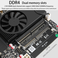 J6412 NAS Motherboard J6413 2 * Inte1 I226-V Lan 1 * main2 * NVMe 6 * SATA3.0 2 * DDR4 1 * PCIe Router lembut 2.5G Mainboard Mini