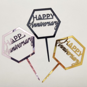 Toppers <span class=keywords><strong>per</strong></span> torta di compleanno personalizzati personalizzati <span class=keywords><strong>per</strong></span> la festa nuziale - Product Image 4