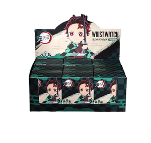 Authentique Montre-bracelet Demon Slayer <span class=keywords><strong>Kimetsu</strong></span> <span class=keywords><strong>No</strong></span> <span class=keywords><strong>Yaiba</strong></span> Boîte Mystère Ensemble Complet <span class=keywords><strong>8</strong></span> Montres à Quartz Anime Régulières + Secrétes Cadeau de Collection - Product Image 1