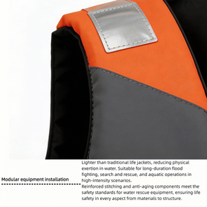 Gilet di salvataggio personalizzato leggero NiuFuRui 75N materiale booyancy Oxford per gli sport acquatici giacche salvavita personalizzabili - Product Image 6