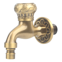 Robinet moderne en laiton pour machine à laver et évier, avec cartouche céramique, 1/2 pouce, eau froide uniquement, extérieur, ouverture rapide