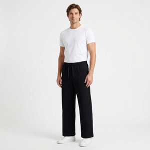 Pantalon de survêtement droit en coton pour homme, style hip-hop, décontracté, vente en gros directe usine - Product Image 1