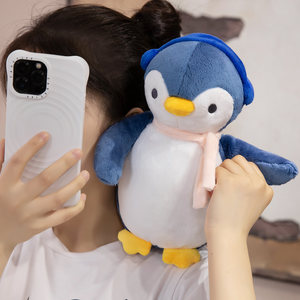 Écharpe pour écouteurs de 25cm, style dessin animé, pingouin à câliner, cadeau pour enfants, cadeaux promotionnels d'entreprise, jouets en <span class=keywords><strong>peluche</strong></span> pour ajouter un logo - Product Image 4