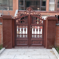 Portails en métal simples et de haute qualité pour l'entrée de villa, vente d'usine, portails coulissants automatiques en métal pour l'extérieur