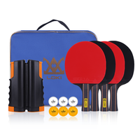 Nouvel arrivage : Ensemble de tennis de table professionnel avec raquettes, filet, sac de transport et 6 balles