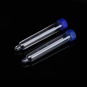 Tube à essai Hisamori pour analyse de sédiments urinaires, 12 ml, plastique, gradué, avec bouchon à vis, pour la collecte d'urine - Product Image 1