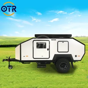 Petite caravane de camping-car légère de luxe Mini caravane avec cuisine et tente à vendre Camping Trailer 4X4 Caravan Rv Trailer